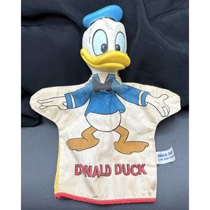 1950's Vintage Donald Duck Hand Puppet Walt Disney Production Japan Excellent 5M